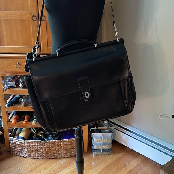 Coach Laptop business all leather bag nylon lining - Picture 12 of 13